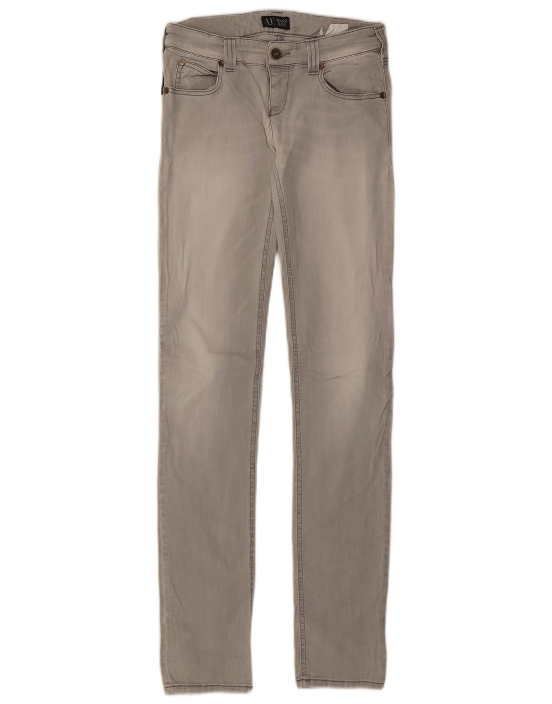 ARMANI Женские узкие джинсы W26 L32 Серые хлопковые