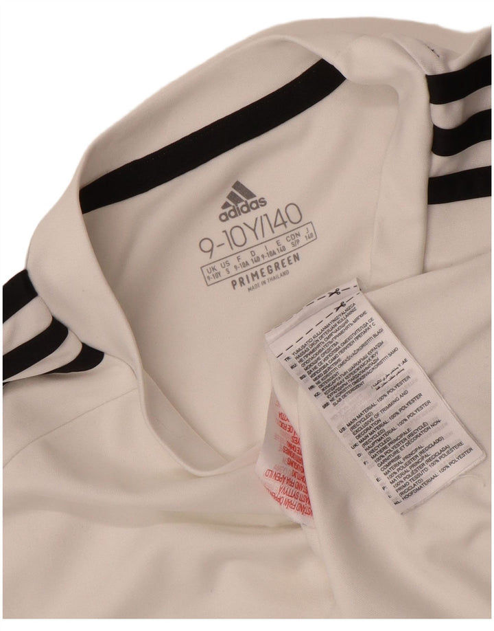 Футболка Adidas для мальчиков Aeroready, топ 9-10 лет, белый полиэстер