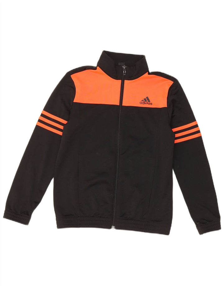 Спортивный костюм Adidas для мальчиков 9-10 лет, черный с цветными блоками