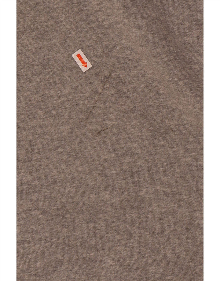 Мужской джемпер с капюшоном Nike, маленький серый, хлопковый