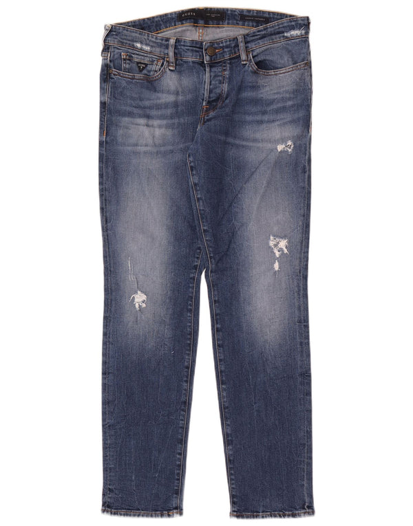Мужские зауженные джинсы Guess Sonny W31 L30 синие, хлопок