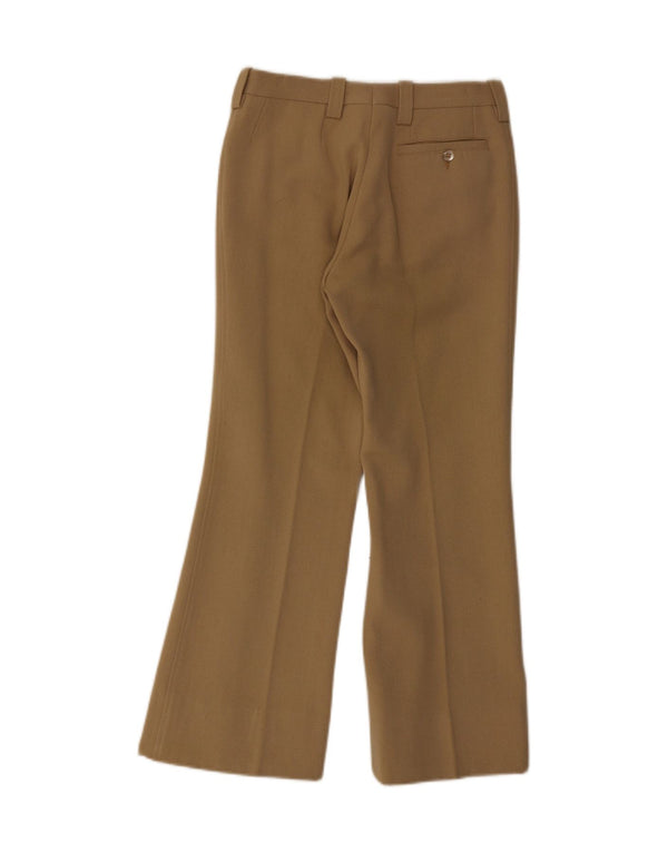 Винтажные женские костюмные брюки Bootcut IT 44 Medium W27 L27 Бежевый