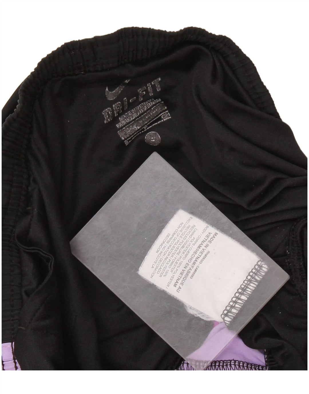 Женские спортивные шорты NIKE Dri Fit UK 10, маленькие черные, полиэстер с цветными блоками