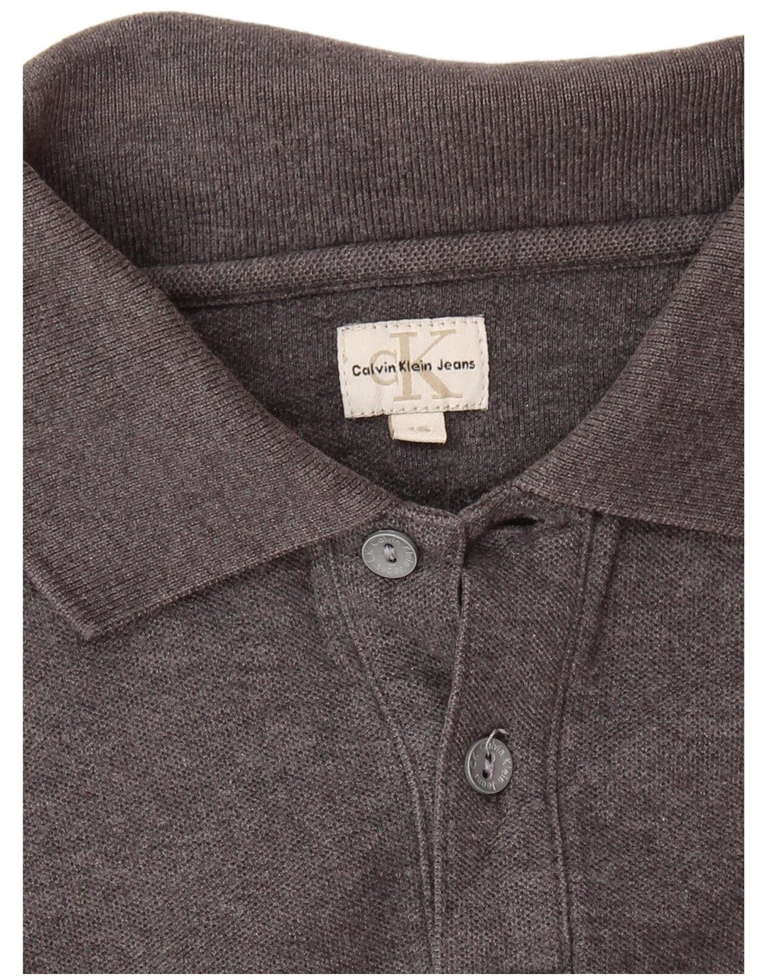 Рубашка-поло с длинными рукавами для мальчиков CALVIN KLEIN JEANS, 15-16 лет, серая