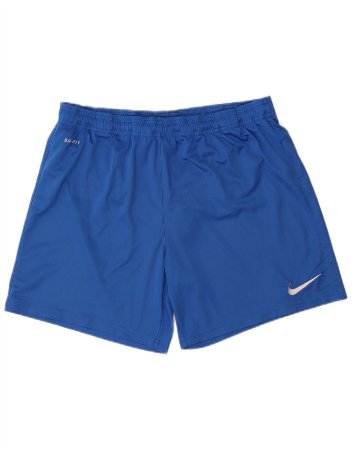 Мужские спортивные шорты NIKE Dri Fit, большие синие