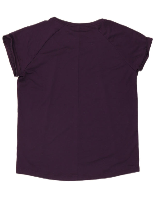 Женская футболка Adidas Climalite Top UK 12/14, средний фиолетовый полиэстер