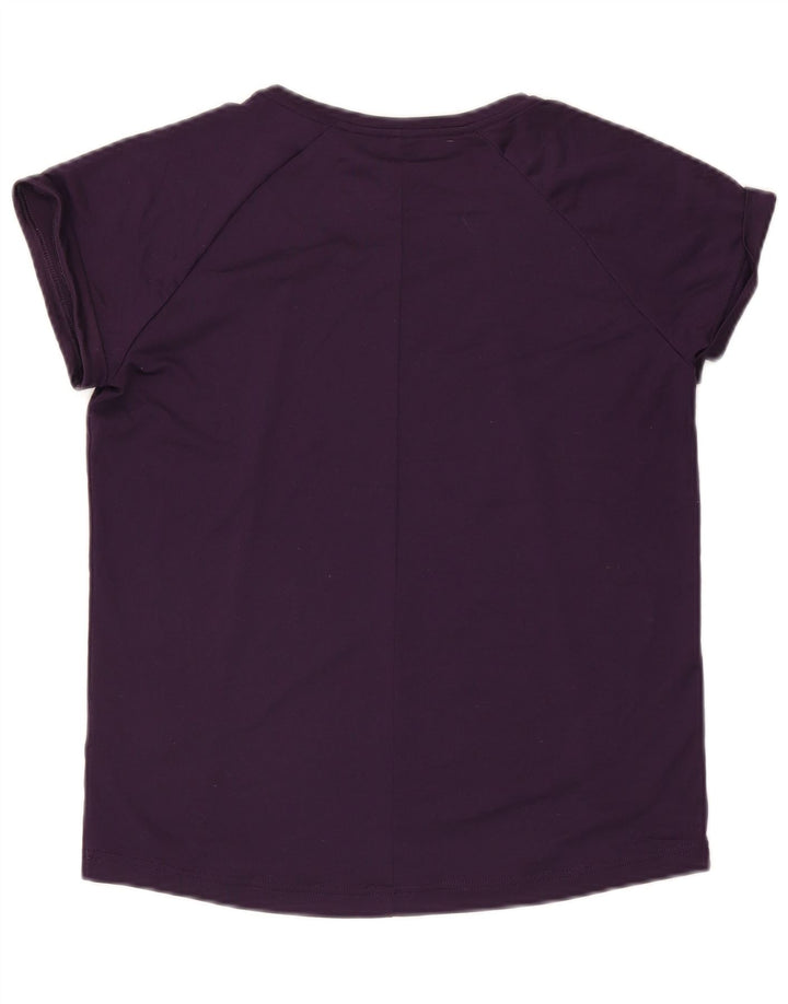 Женская футболка Adidas Climalite Top UK 12/14, средний фиолетовый полиэстер