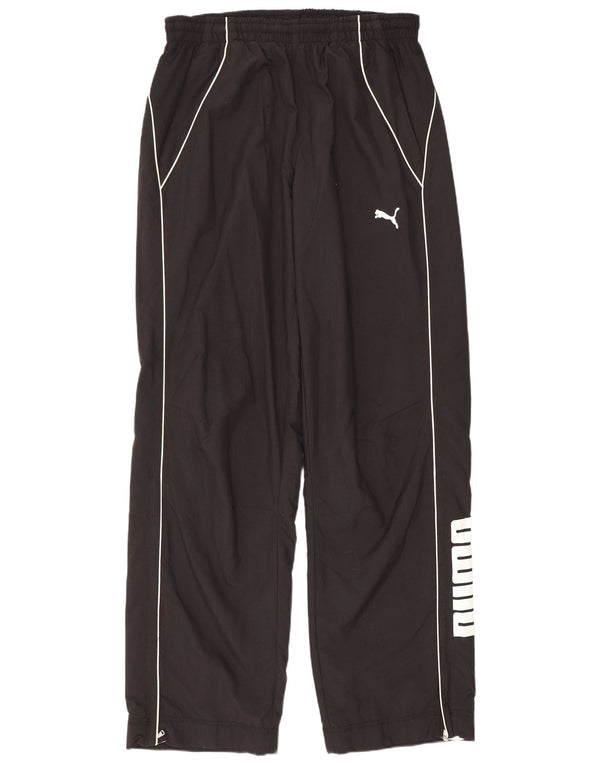 Мужские спортивные брюки с рисунком Puma, средние черные