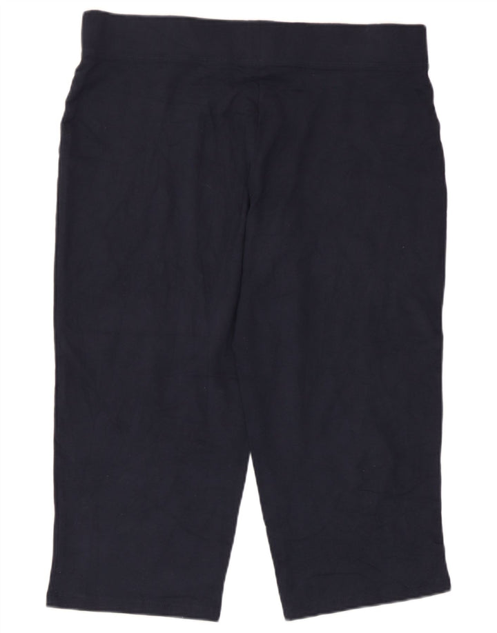 Женские спортивные брюки-капри Marks & Spencer UK 12, средние, темно-синие