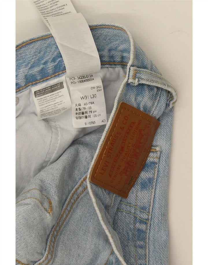Мужские прямые джинсы Levi's 501 W31 L30 синие, хлопок