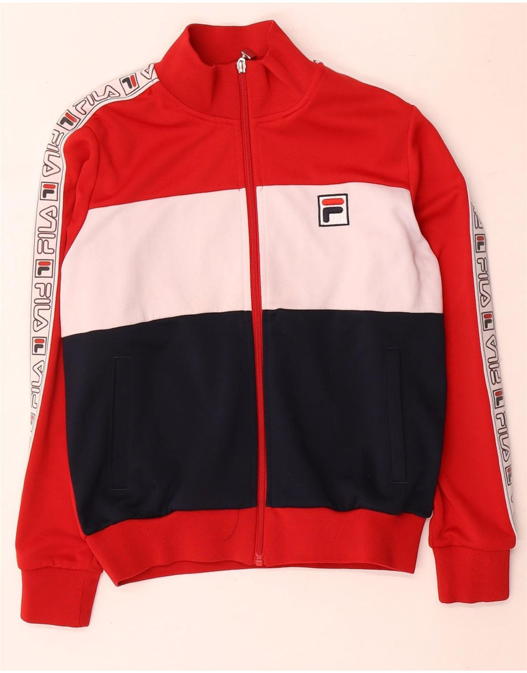 Fila Женский спортивный костюм с графическим рисунком UK 14 Medium Red Colorblock
