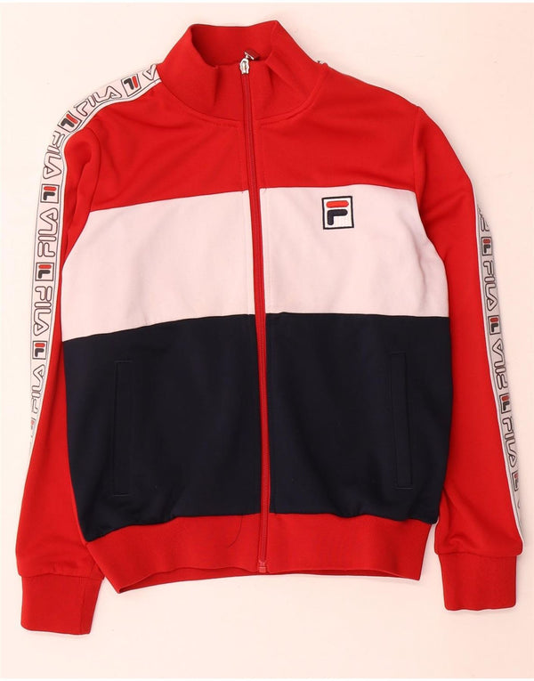 Fila Женский спортивный костюм с графическим рисунком UK 14 Medium Red Colorblock