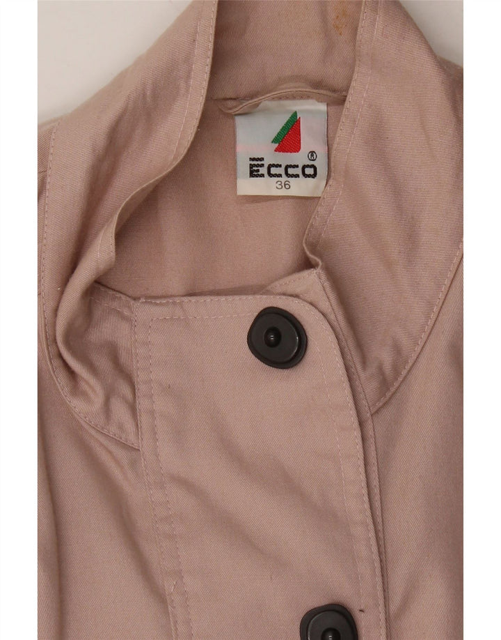 ECCO Womens Oversized Bomber Jacket EU 36 Small Purple Polyester