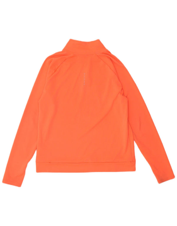 Женский спортивный костюм-пуловер с графическим рисунком Nike Dri Fit UK 10, маленький оранжевый