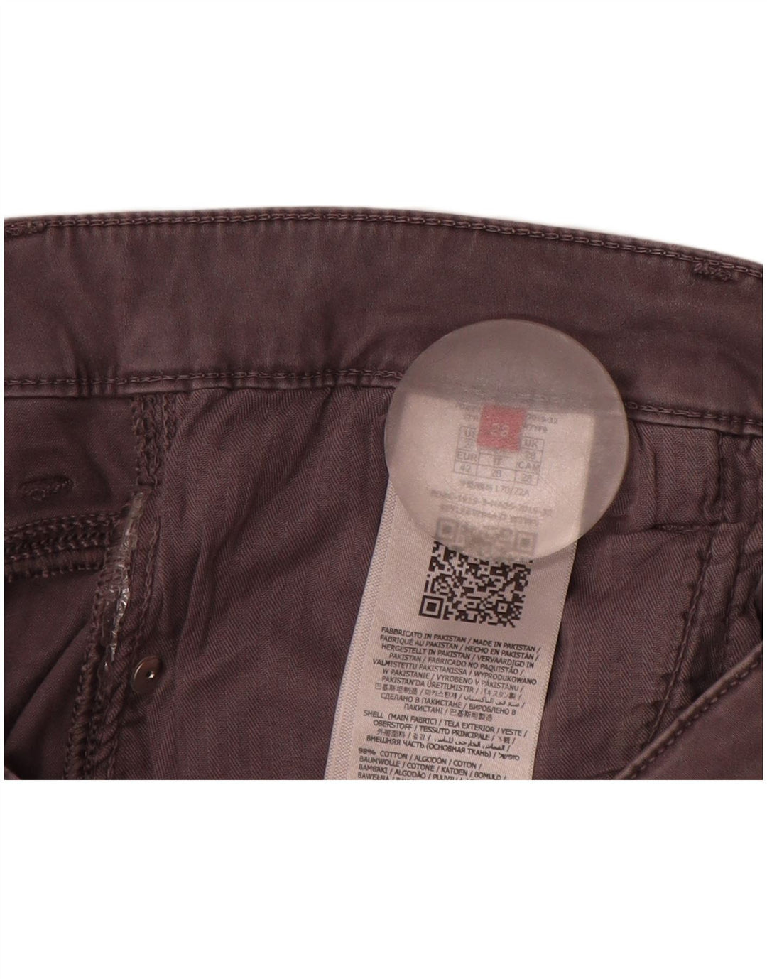 GUESS Женские повседневные узкие брюки W28 L30 Серые хлопковые