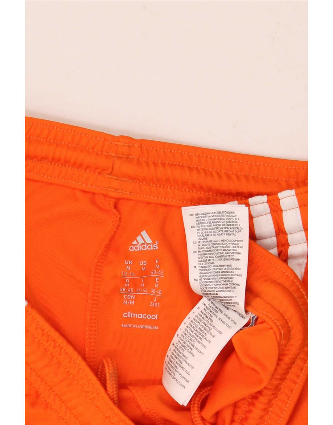 Женские спортивные шорты Adidas Climacool UK 12/14, средний оранжевый полиэстер