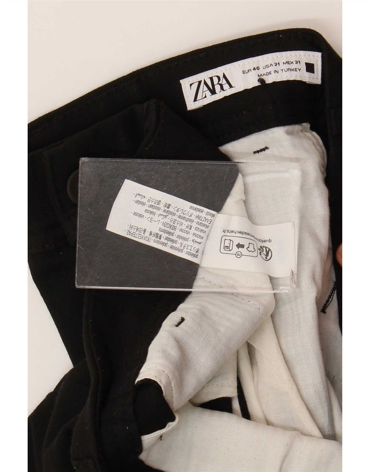 Мужские брюки-чиносы Zara EU 40 Medium W31 L29, черный полиэстер