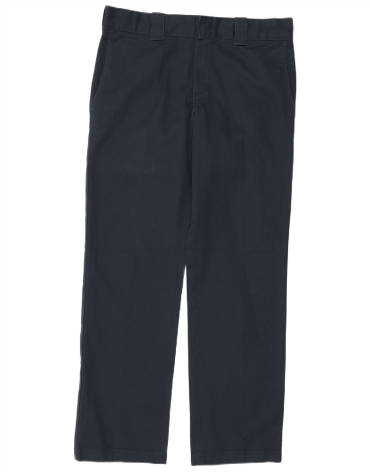Dickies Мужские прямые брюки-чинос приталенного кроя W32 L32 Темно-синий полиэстер