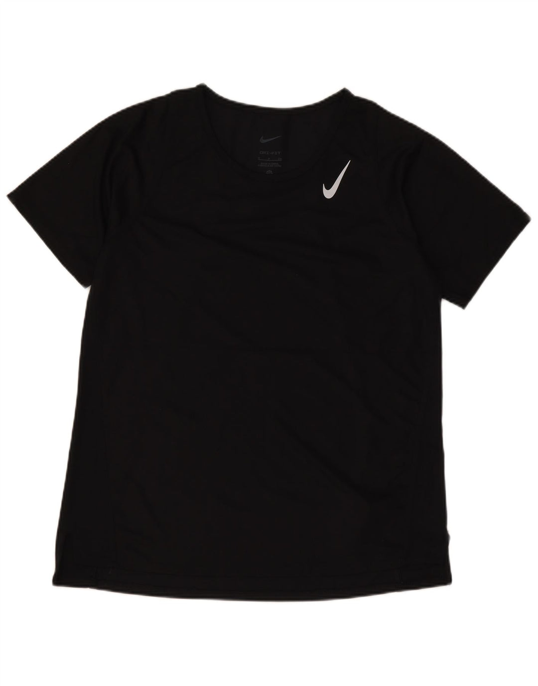 Женская футболка Nike Dri Fit Top UK 10, маленькая, черная, полиэстер