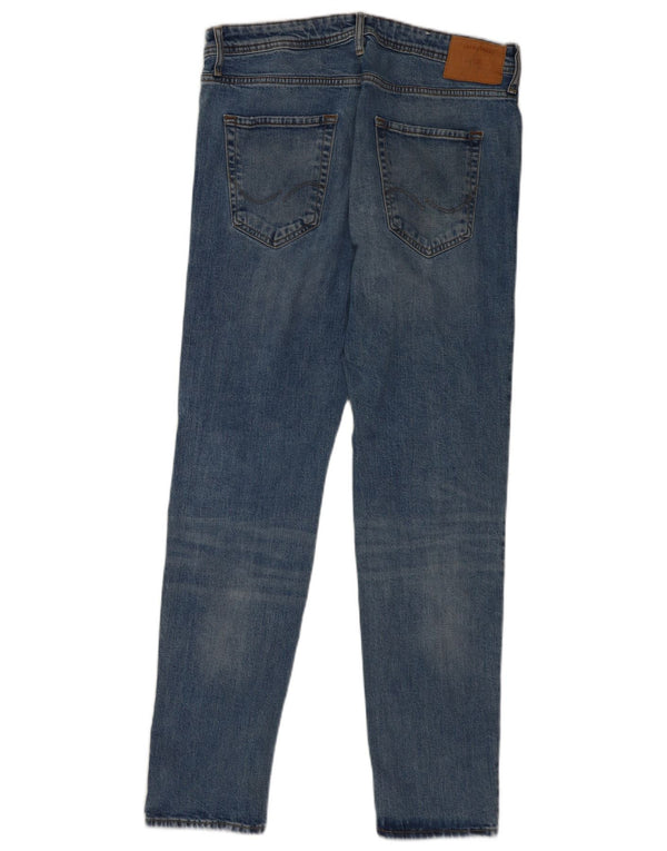 Мужские узкие джинсы Jack & Jones W34 L34, синий хлопок