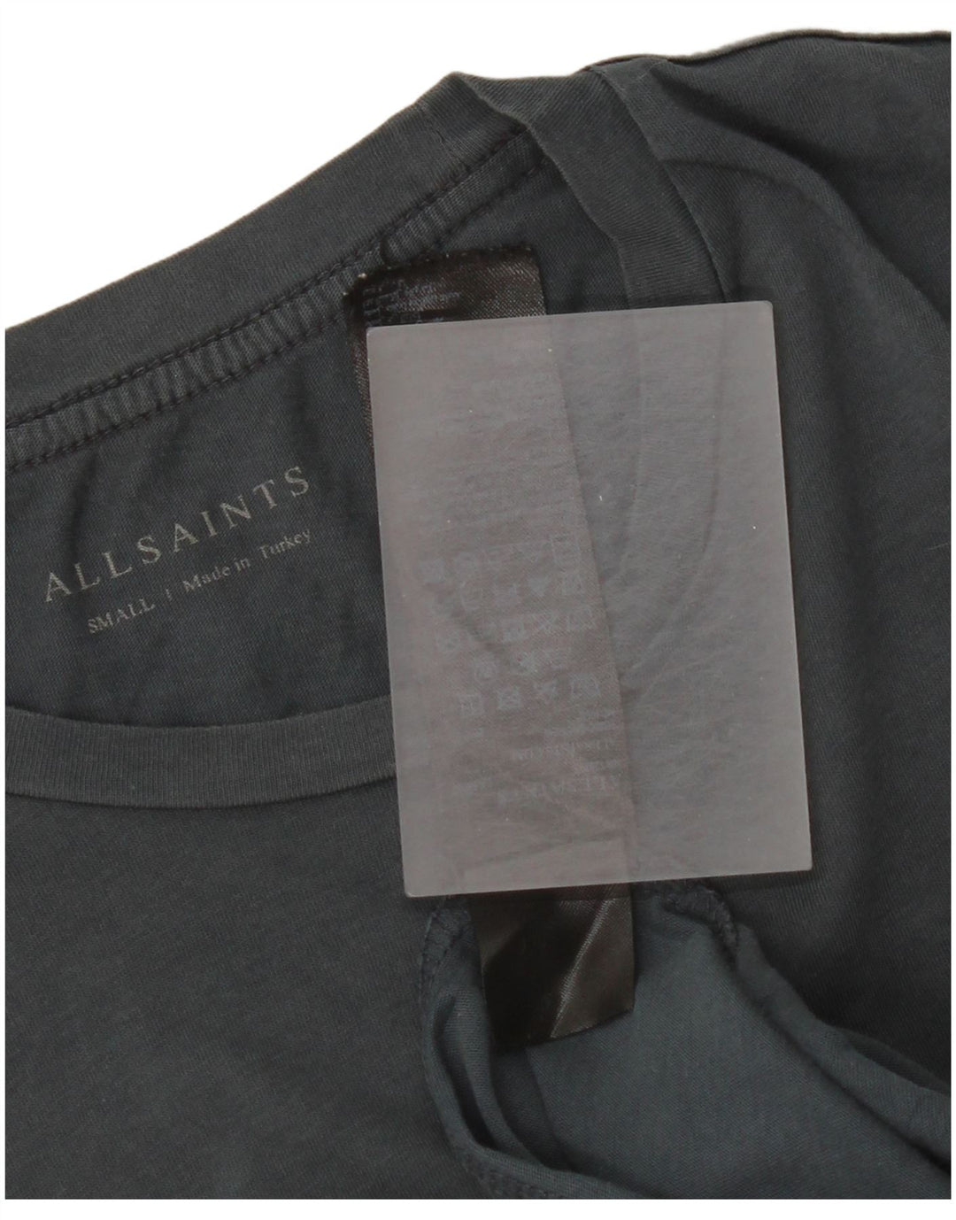 Мужская футболка All Saints, маленький серый хлопок