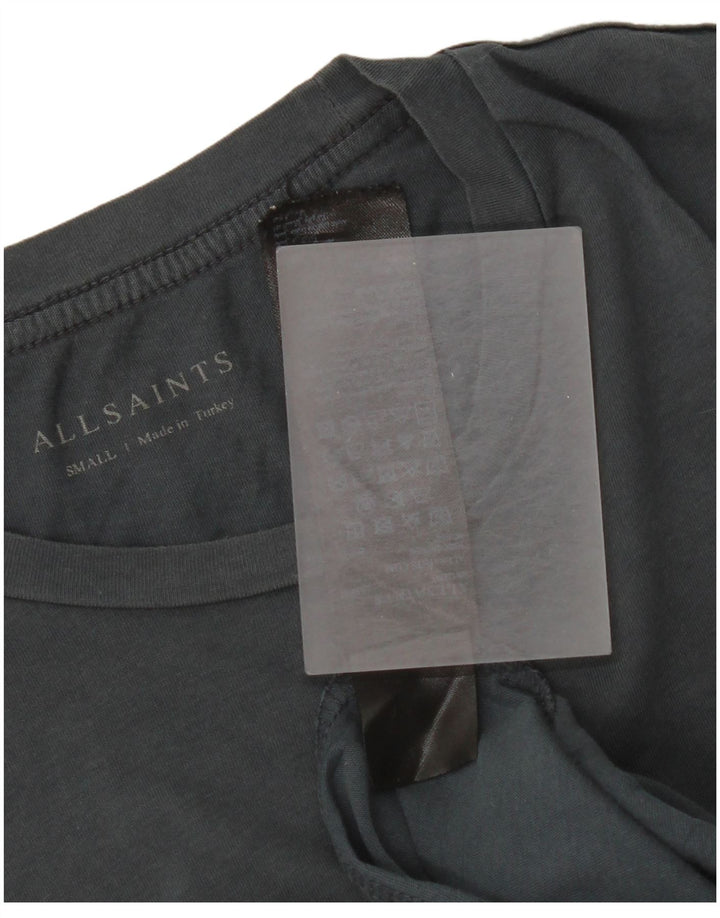 Мужская футболка All Saints, маленький серый хлопок