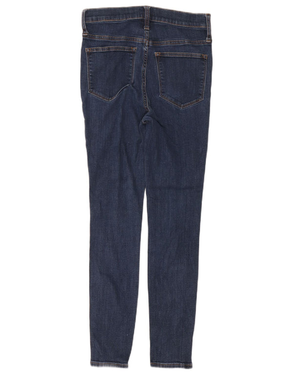 Женские джинсы скинни J. Crew с высокой посадкой W26 L28 Темно-синие, хлопок