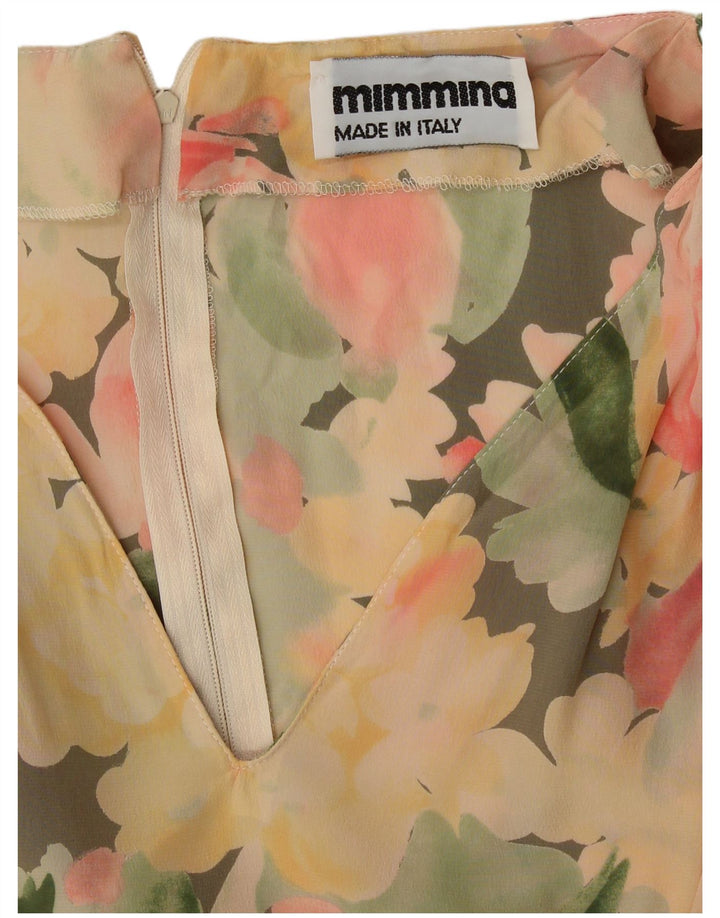 Женское платье-футляр MIMMINA UK 12, средний разноцветный цветочный принт