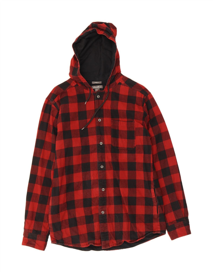 EDDIE BAUER Mens Classic Lumberjack Flannel Shirt Medium Red Gingham Vintage Eddie Bauer and Second-Hand Eddie Bauer from Messina Hembry 
