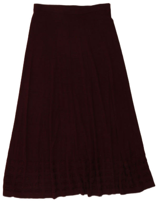 Женская трикотажная макси-юбка Marks & Spencer UK 10, маленькая W30, бордовая вискоза