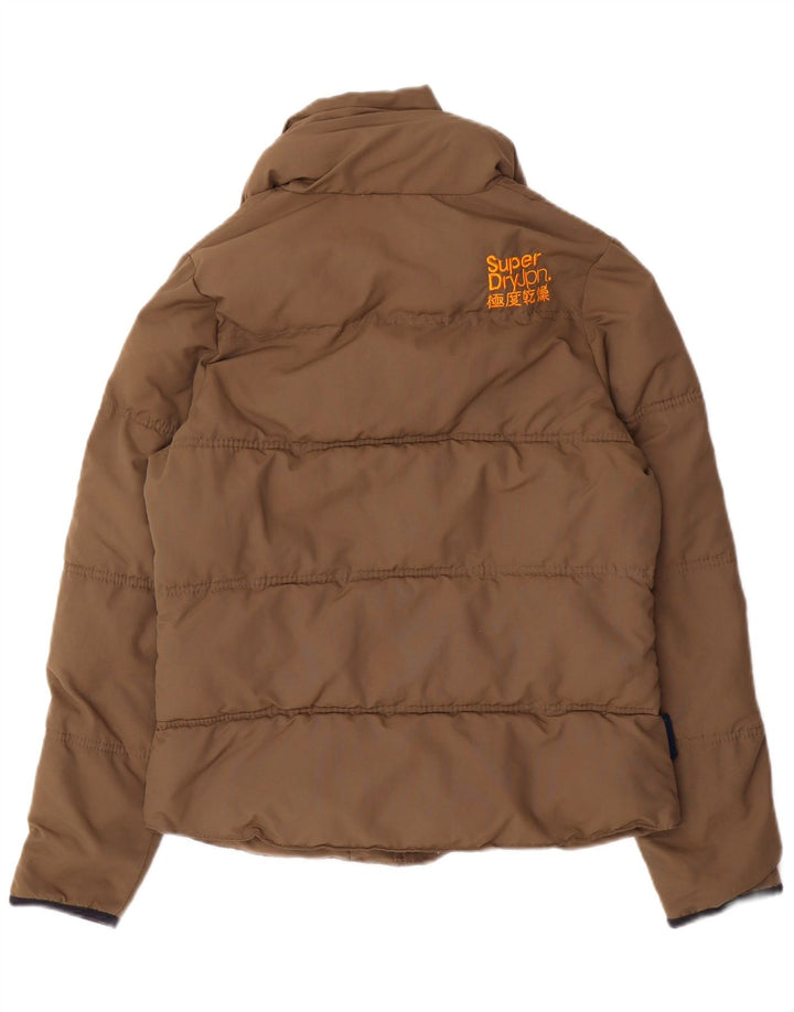 Женская стеганая куртка Superdry UK 14, средний бежевый нейлон