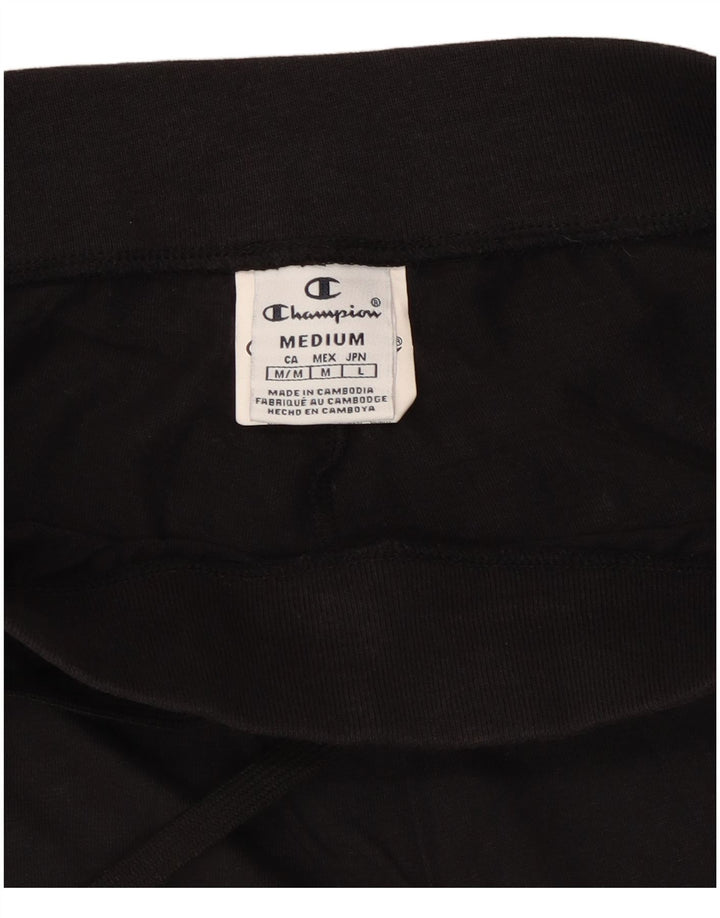 Женские спортивные шорты Champion UK 12, средний размер, черный хлопок, хлопок