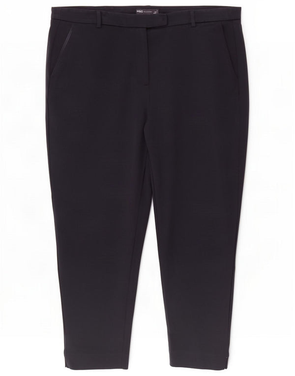 Женские брюки-чиносы Marks & Spencer UK 20 2XL W38 L26 Темно-синие