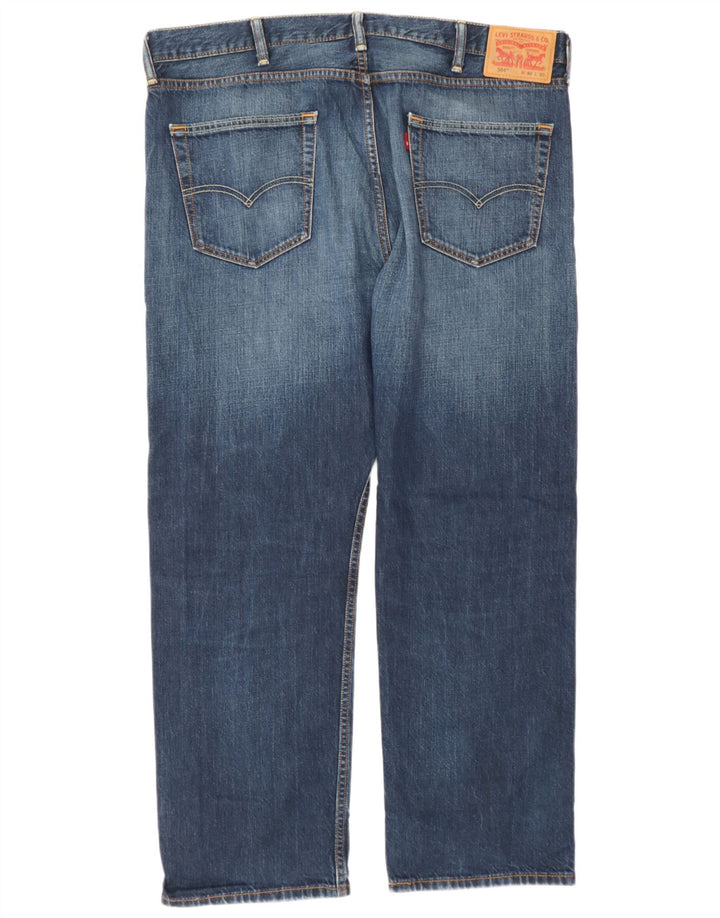 Мужские прямые джинсы Levi's 504 W40 L30 синие, хлопок