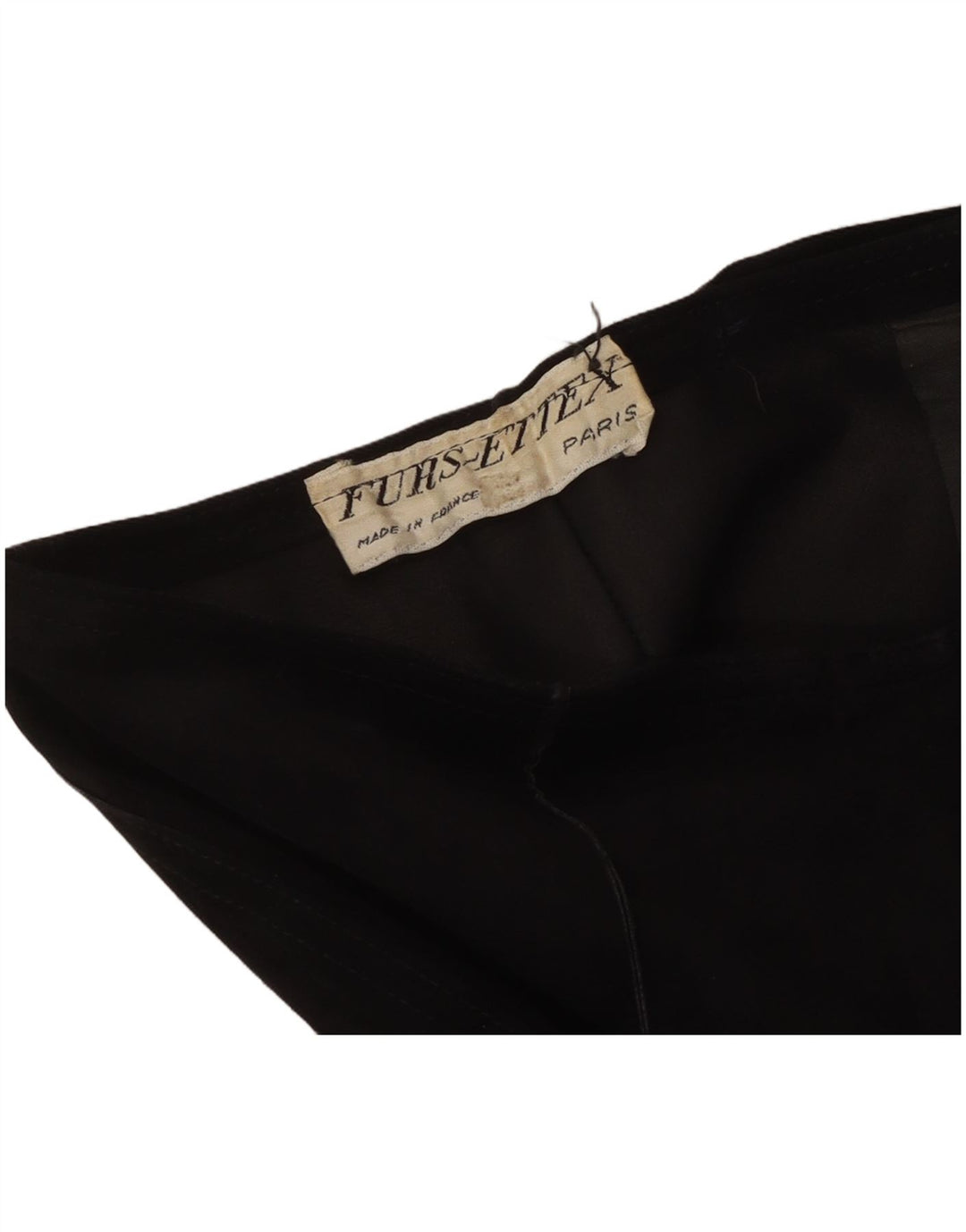 ВИНТАЖНЫЕ женские широкие замшевые капри W30 L19, черные