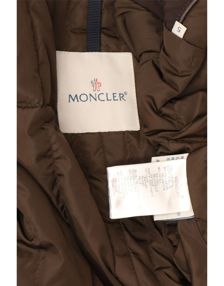 Moncler Мужская утепленная куртка 2XL Коричневый полиэстер