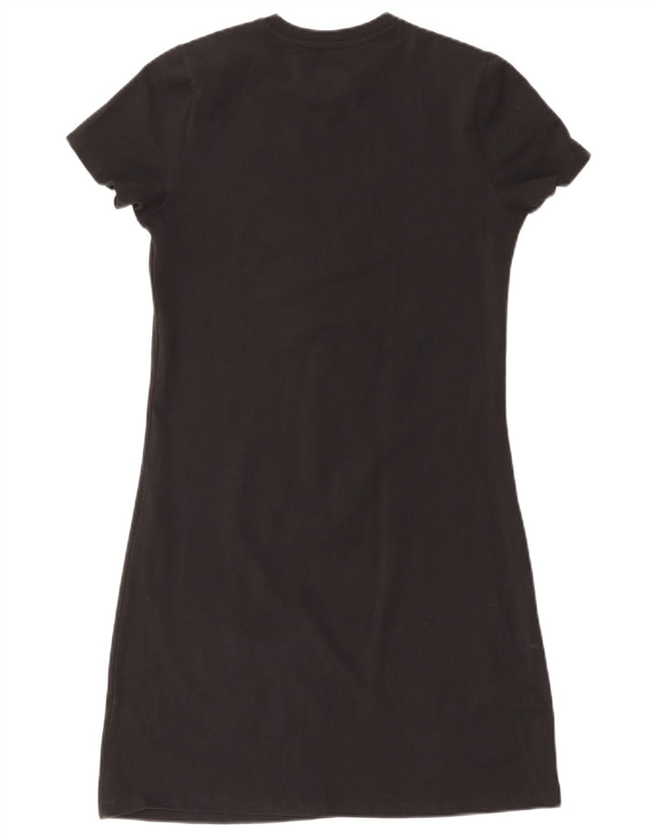 Платье-футболка с рисунком ADIDAS для девочек 14-15 лет, черный хлопок