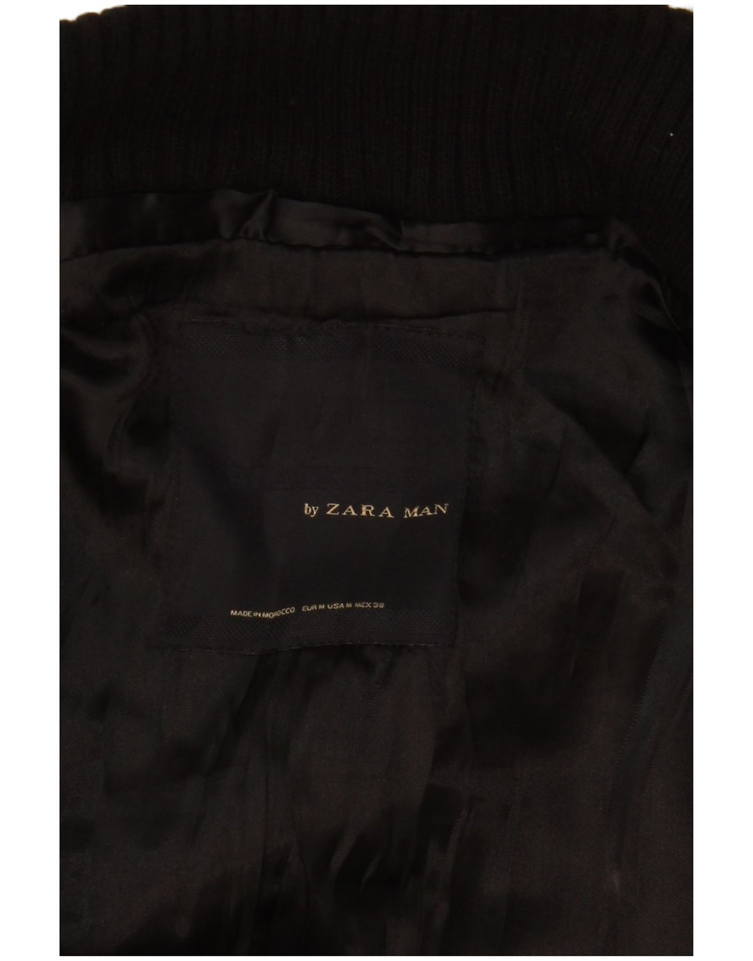 Мужской тренч Zara UK 38 средний черный