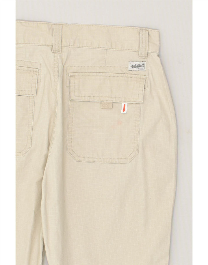 EDDIE BAUER Womens Slim Chino Trousers US 6 Medium W28 L27 Beige Cotton | Vintage Eddie Bauer | Thrift | Second-Hand Eddie Bauer | Used Clothing | Messina Hembry 