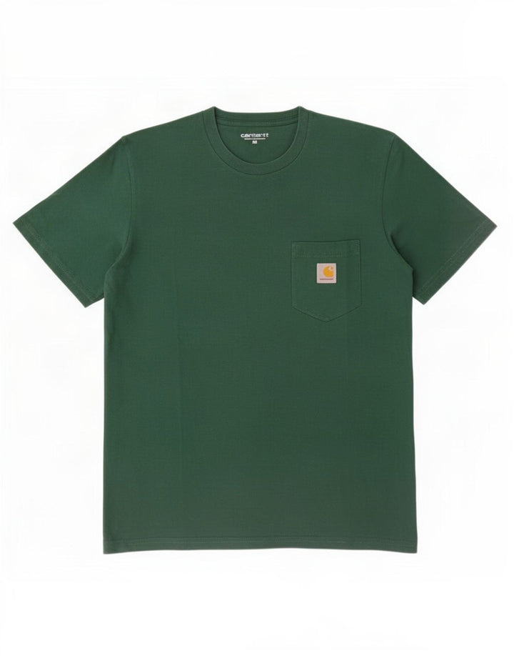 Мужская футболка Carhartt из хлопка среднего зеленого цвета