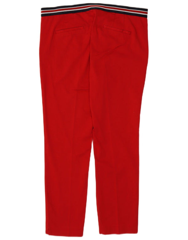 Женские узкие брюки-чиносы Zara XL W32 L27 красные