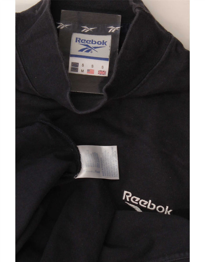 Мужской топ Reebok с длинным рукавом, маленький черный хлопок