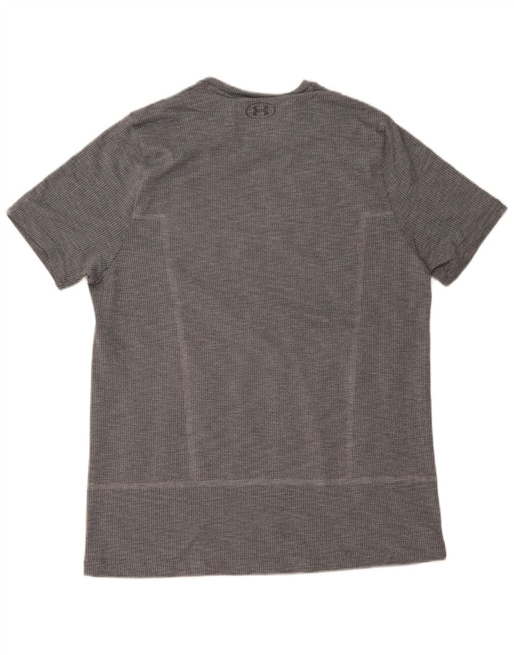 Мужская футболка Under Armour Top XL серая в тонкую полоску из полиэстера