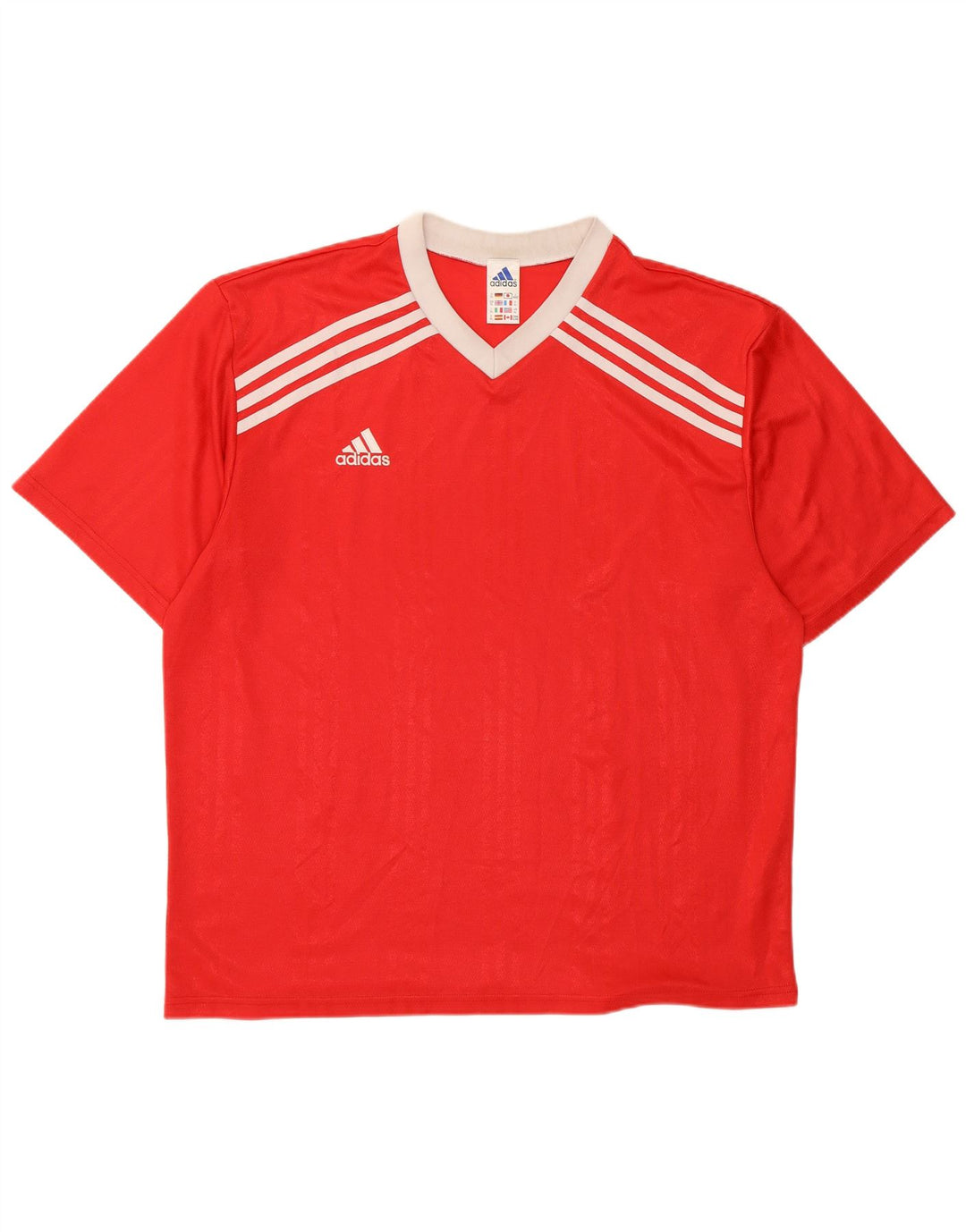 Мужская футболка с рисунком ADIDAS Top XL, красный полиэстер