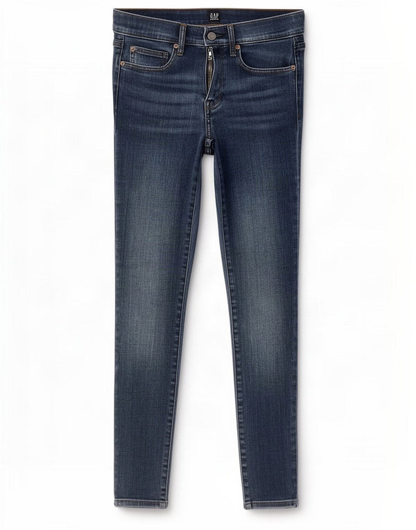 Женские джинсы скинни Gap W28 L28, синий хлопок