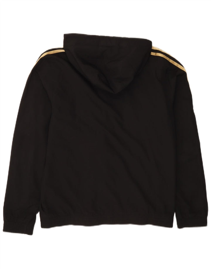 Мужской свитер с капюшоном на молнии ADIDAS XS из полиэстера в черную полоску