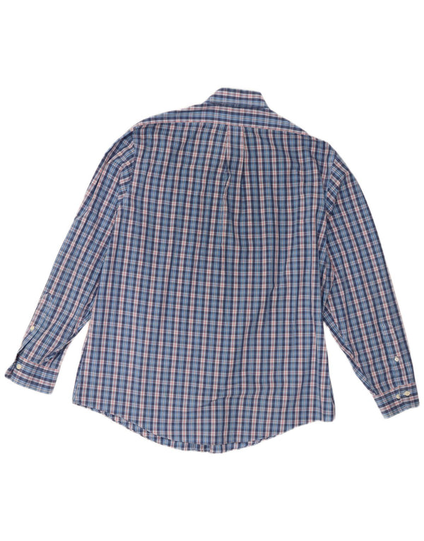 Мужская рубашка Brooks Brothers XL, синяя клетка, хлопок