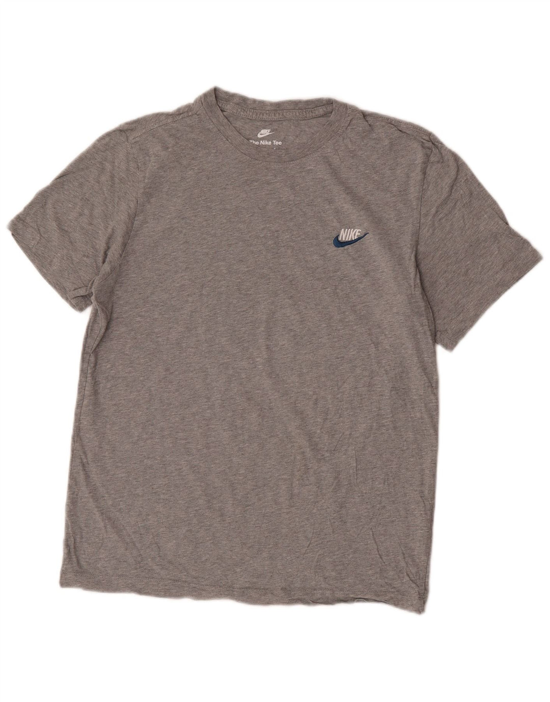 Мужская футболка Nike из хлопка среднего серого цвета