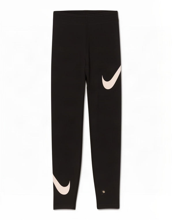 Женские леггинсы с рисунком Nike UK 4 XS, черный хлопок
