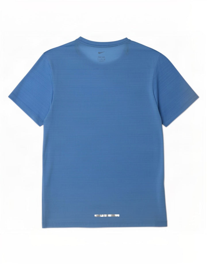 Мужская футболка Nike Dri Fit, маленький синий полиэстер в тонкую полоску